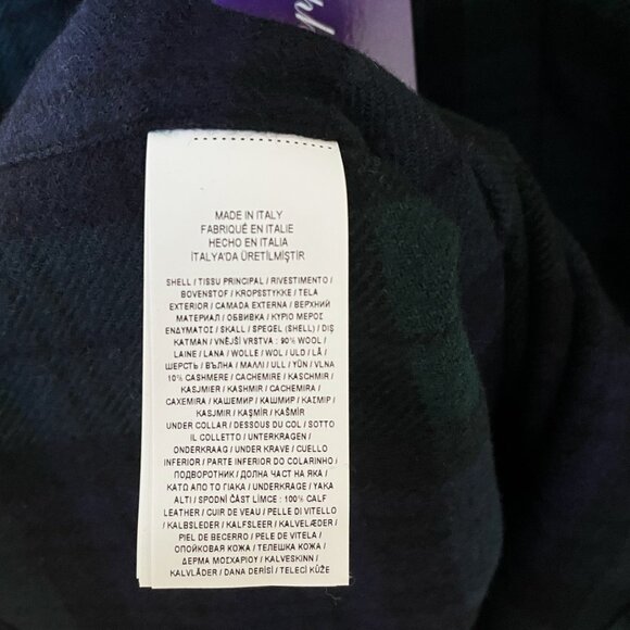 Ralph Lauren Purple Label Black Watch Tartan Wool-Cashmere Shirt - Picture 6 of 11
